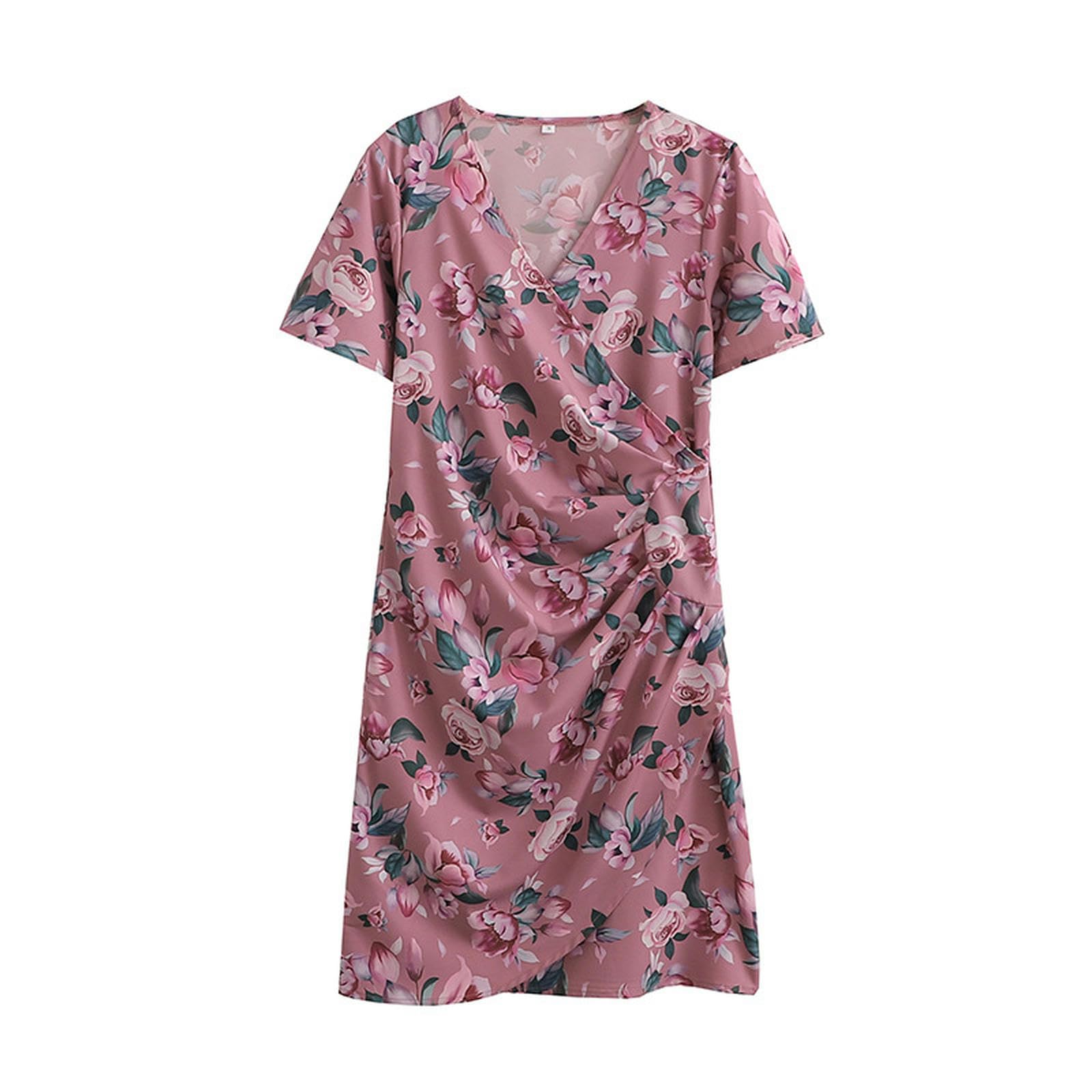 Robe manches courtes légère et fluide anti-chaleur pour l'été