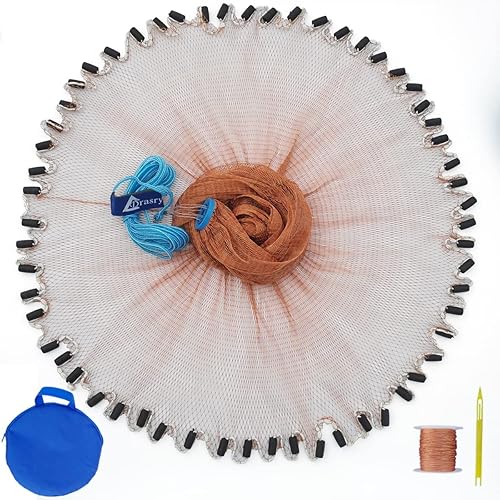 Miniatura 11 de Drasry Saltwater Fishing Cast Net for Bait 3/8 1/4 or 1/2 with Heavy Sinkers Fish Trap Throw Net. Size 3ft/4ft/5ft/6ft/7ft/8ft/9ft/10ft Radius