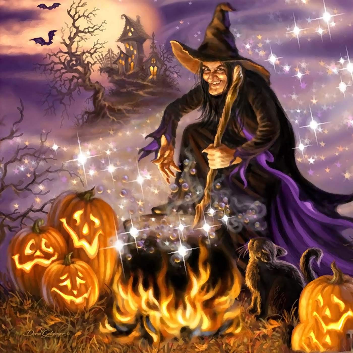 Kaliosy 5D Diamond Painting Halloween Pumpkin Cat Painting Diamond Art by Number Kit, DIY Crystal Craft Full Diamond Cross Stitch Decoration 12x16 inch (X 24643)