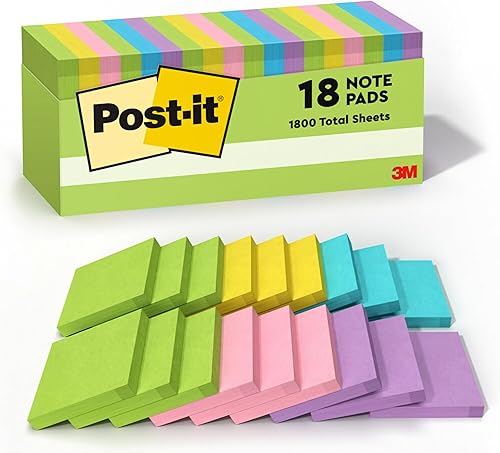 Post-it Colección Jaipur Papel para anotar de 3 x 3 pulgadas Paquete de 5 resmas 654-5UC Colección Jaipur