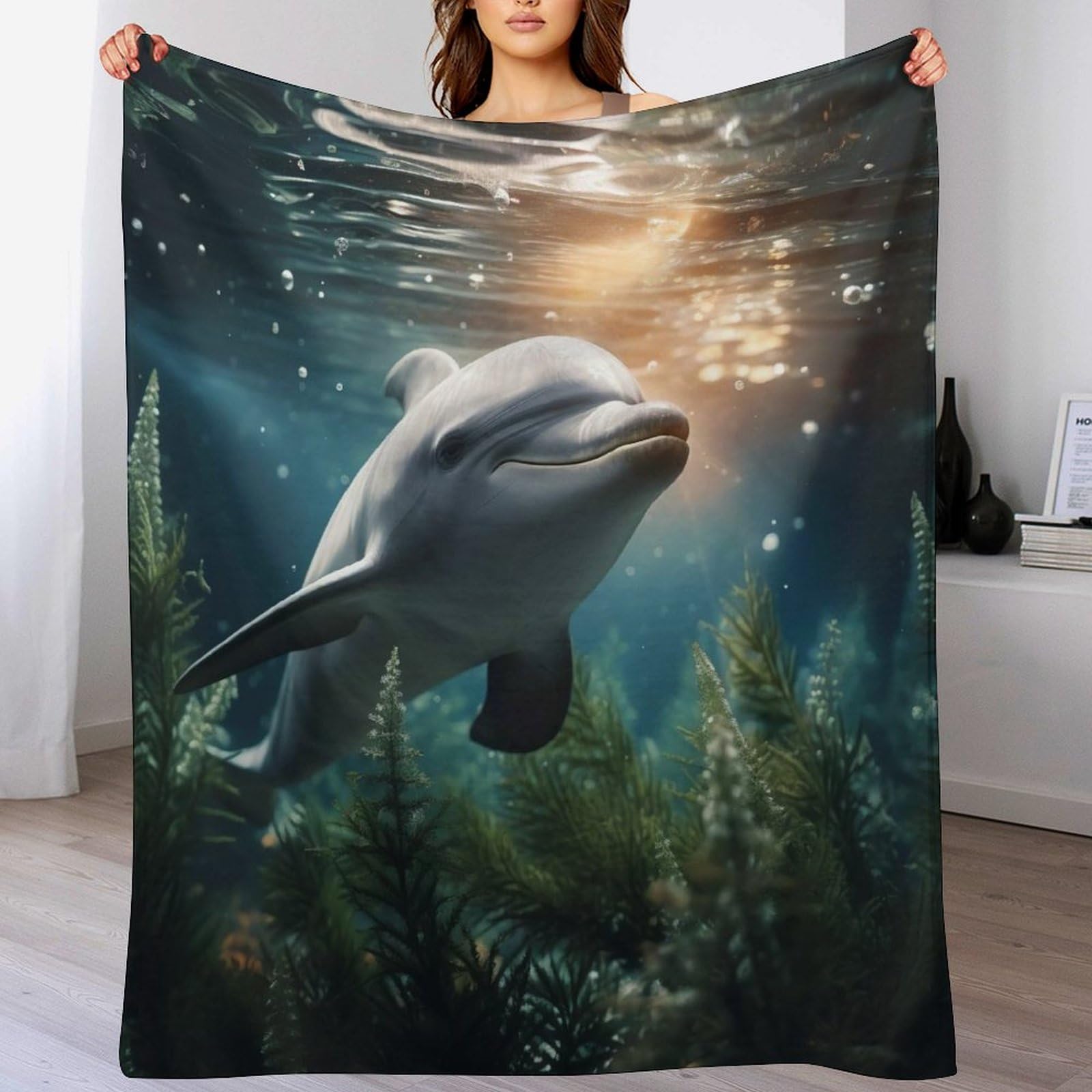 Couverture de balcon et camping design dauphin pour vos soirées
