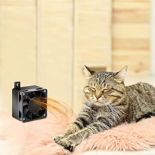 Miniatura 6 de Nikou Calentador de aire para ventilador de automóvil, 12 V, 100 W, ahorro de energía, calentador de aire para automóvil, termostato, elemento