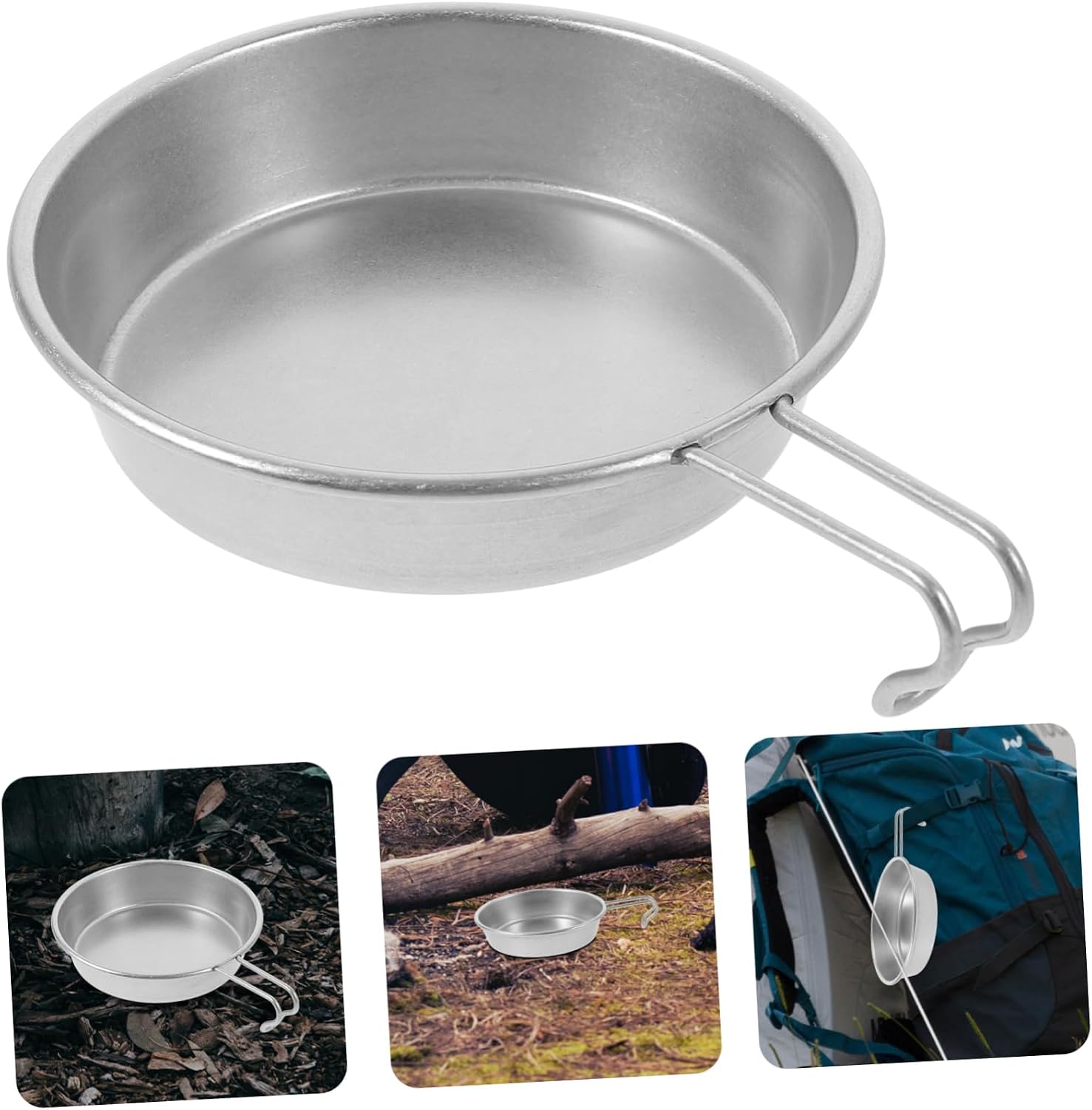 MAGICLULU Camping Utensils Cooking Gsi Camping Cookware Stainless Steel Bowl Handle Cups for Outdoor Activities
