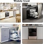 CANIPHA Dishwasher Sign 4 Status Options, Easy to Switch Dirty Clean, Silver, 7.09 x 1.57 inches, Acrylic, 1 Count
