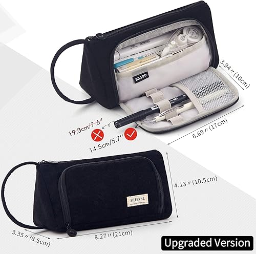 Miniatura 4 de EASTHILL - Estuche de lápiz de gran capacidad, estuche de bolígrafos, sencillo, para la escuela, para la mochila, para la universidad u la oficina,