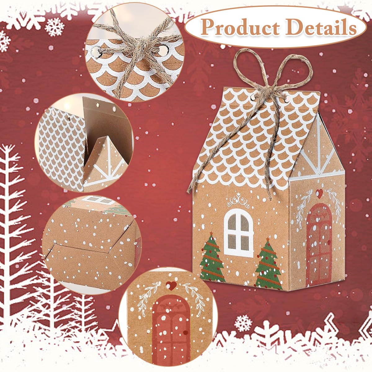 Decoration Noel Lot De 24 Petites Boîtes Cadeaux De Noël En Papier