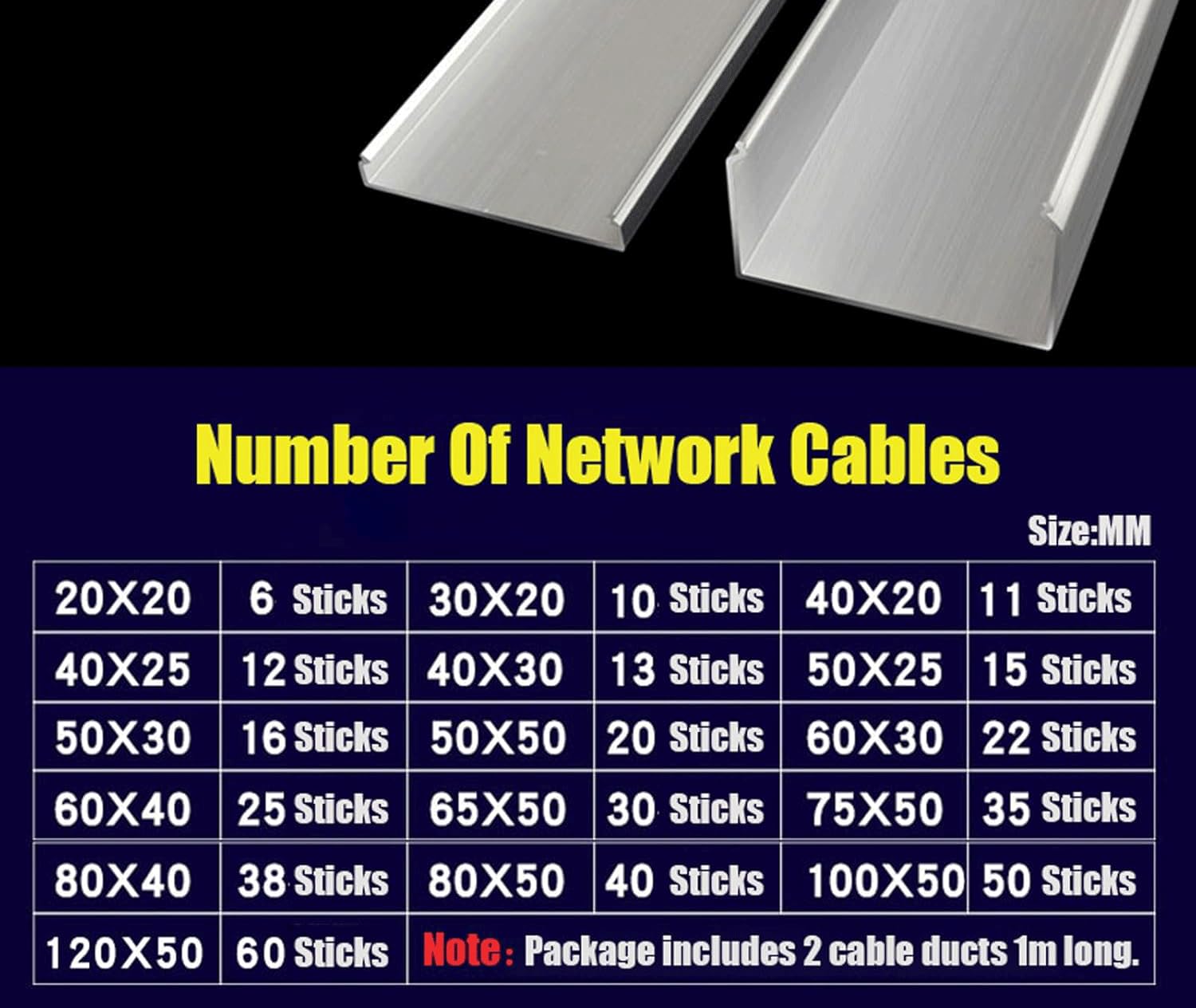 cubierta de cable autoadhesivo semicircular de ale Canaletas for cables autoadhesivas (paquete de 2, 1 m, plateadas, varios tamaños)(120 * 50mm)