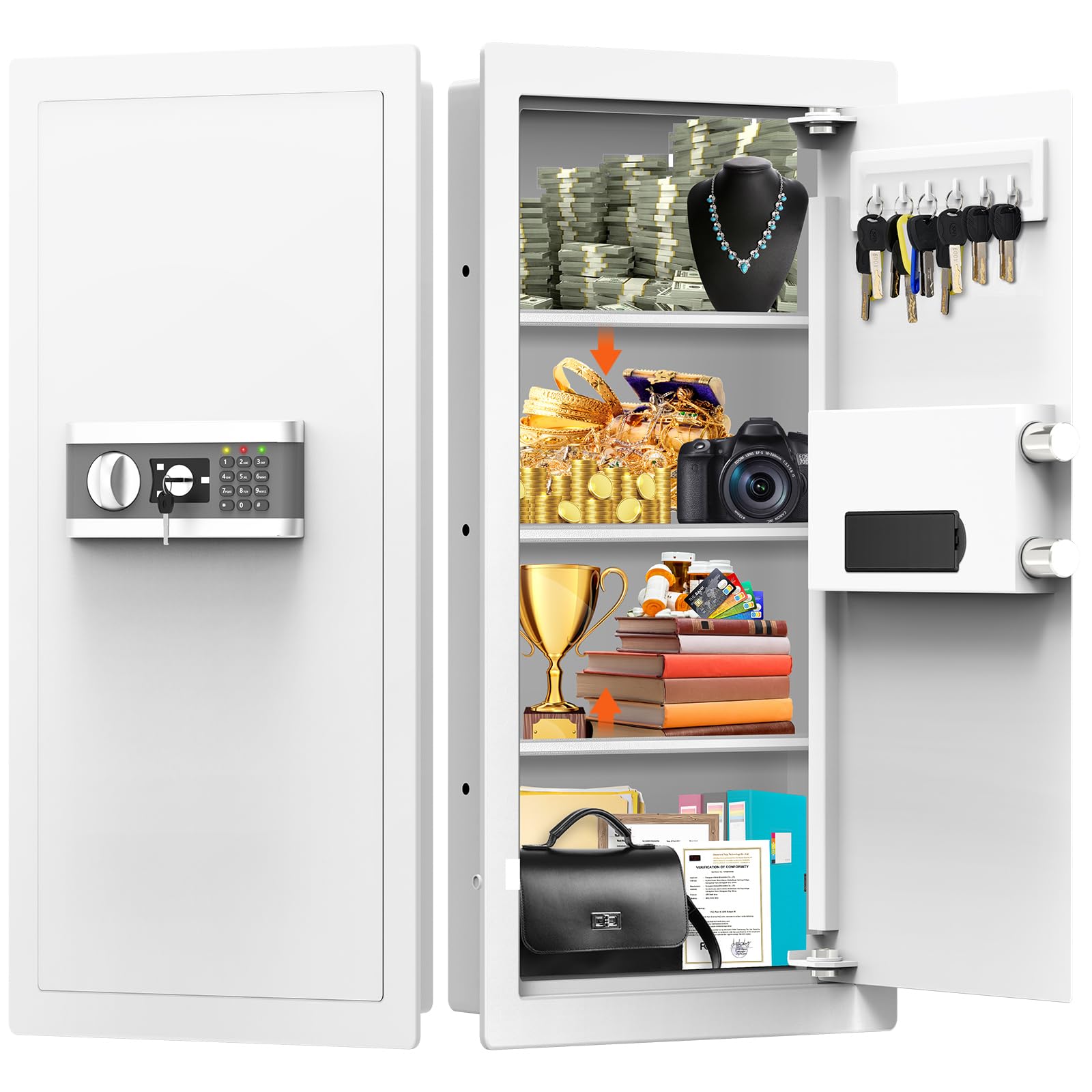 Nebakne 31.5 Tall Wall Safe