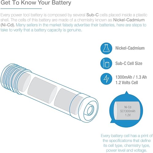 Miniatura 4 de ExpertPower 151995-03 383900-03 387854-00 00911271000 11271 900.112710 Batería híbrida, de níquel y metal, de 3.6 voltios, 1300 amperes por hora,