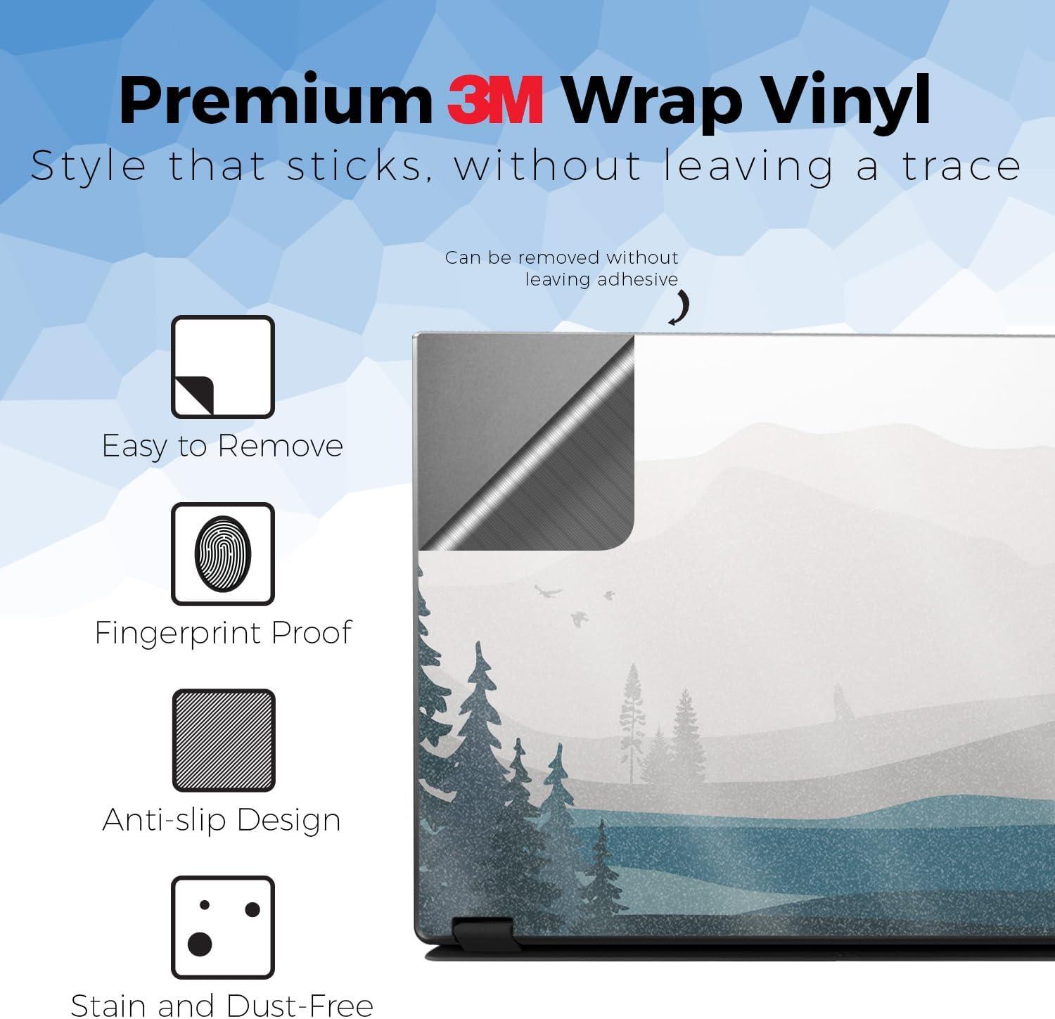 Glossy Glitter Laptop Skin Compatible with Asus TUF Gaming A14 (2026) - Tundra - Premium 3M Vinyl Protective Wrap Decal Cover - Easy to Apply | Crafted in the USA by MightySkins