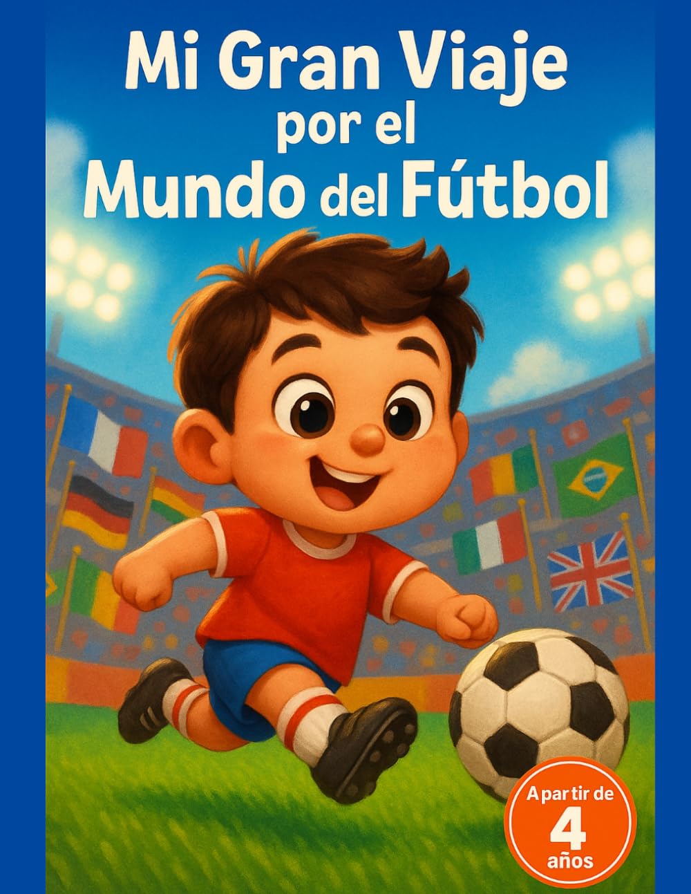 Mi Gran Viaje por el Mundo del Fútbol: Cuaderno de actividades para pequeños campeones a partir de 4 años – Naciones, dibujos fáciles y mucha emoción para el torneo internacional