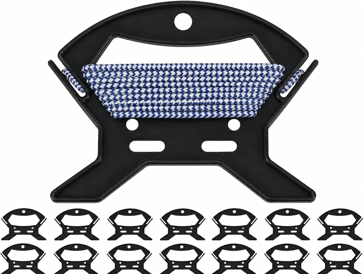 20pcs Rope Winder, Small Line Winder Organizer Plastic String Line Holder Portable Paracord Spool Tool Reusable Rope Wrap Reel for Fishing, Christmas Light, String Audio Cables, Tangle-Free Storage