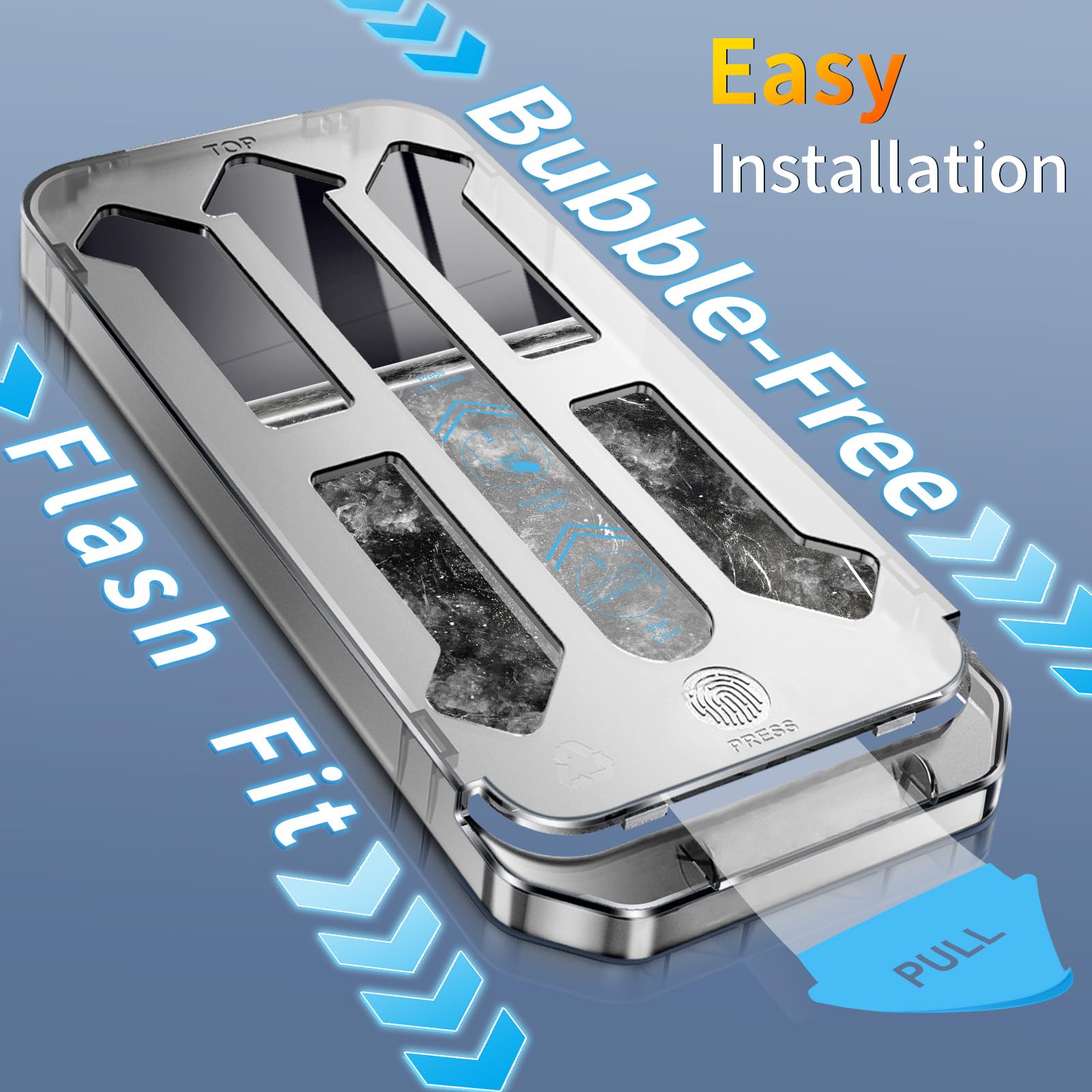 Tentoki 2 Pezzi Privacy Pellicola per iPhone 13 Pro Max / 14 Plus(6.7'), Compatibile con Face ID, Durezza 9H+ Protezione Schermo di Grado Militare, [Con Kit di Installazione Rapida][Senza Bolle]