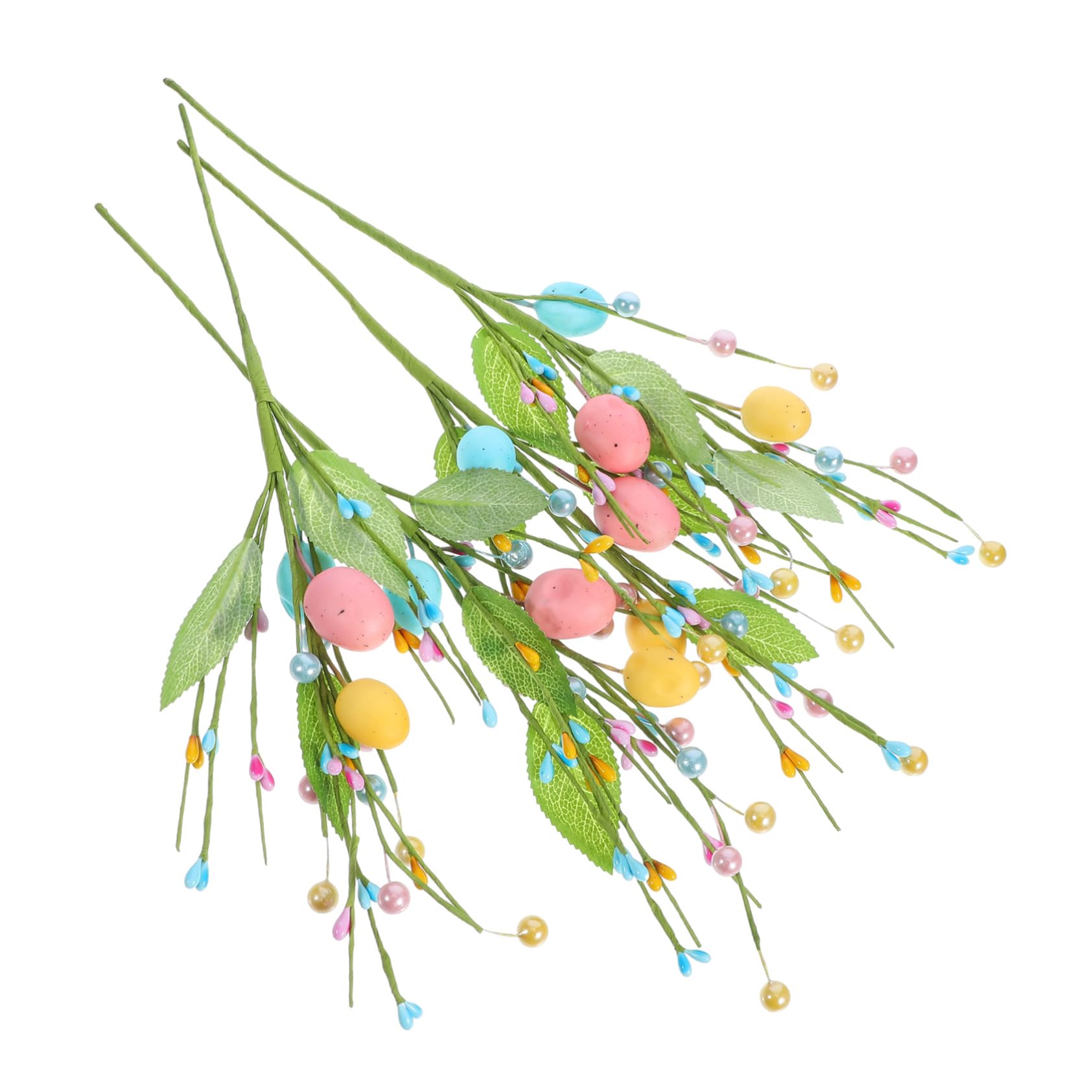 PRETYZOOM 3 Juegos 3 Juegos De Esquejes De De Pascua Ramas Artificiales Adorno De Huevo De Pascua Árbol De De Pascua Rama De Huevo Decorativa Ramas De Guirnalda 4 Uds * 3