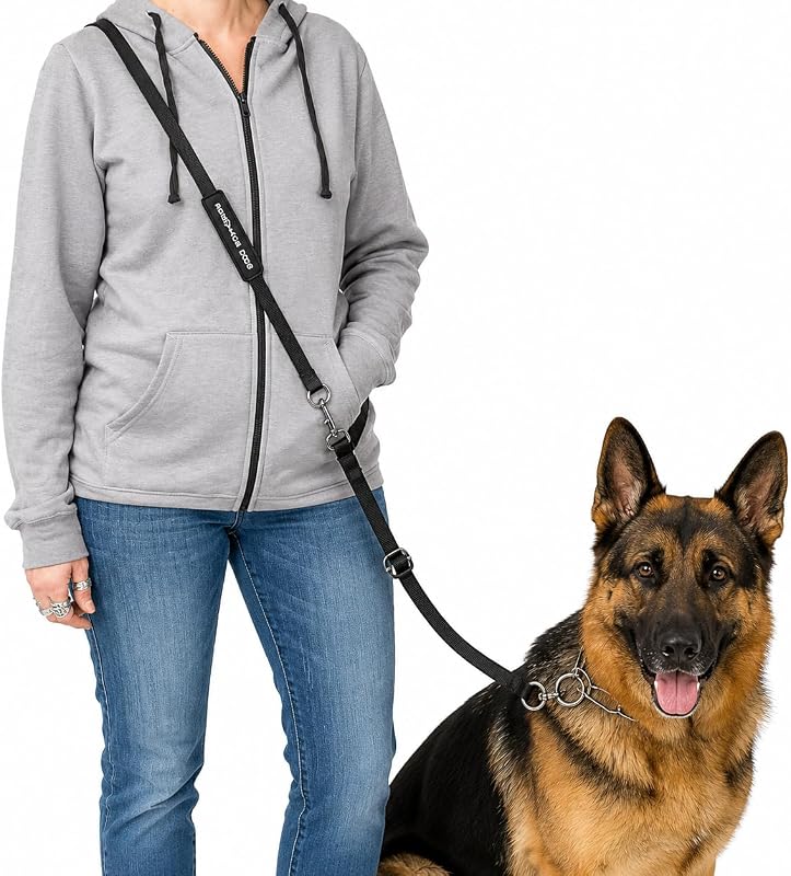 Guia mãos livres para cães ActiveDogs, transversal com ajuste em 4 pontos, 1,98 m