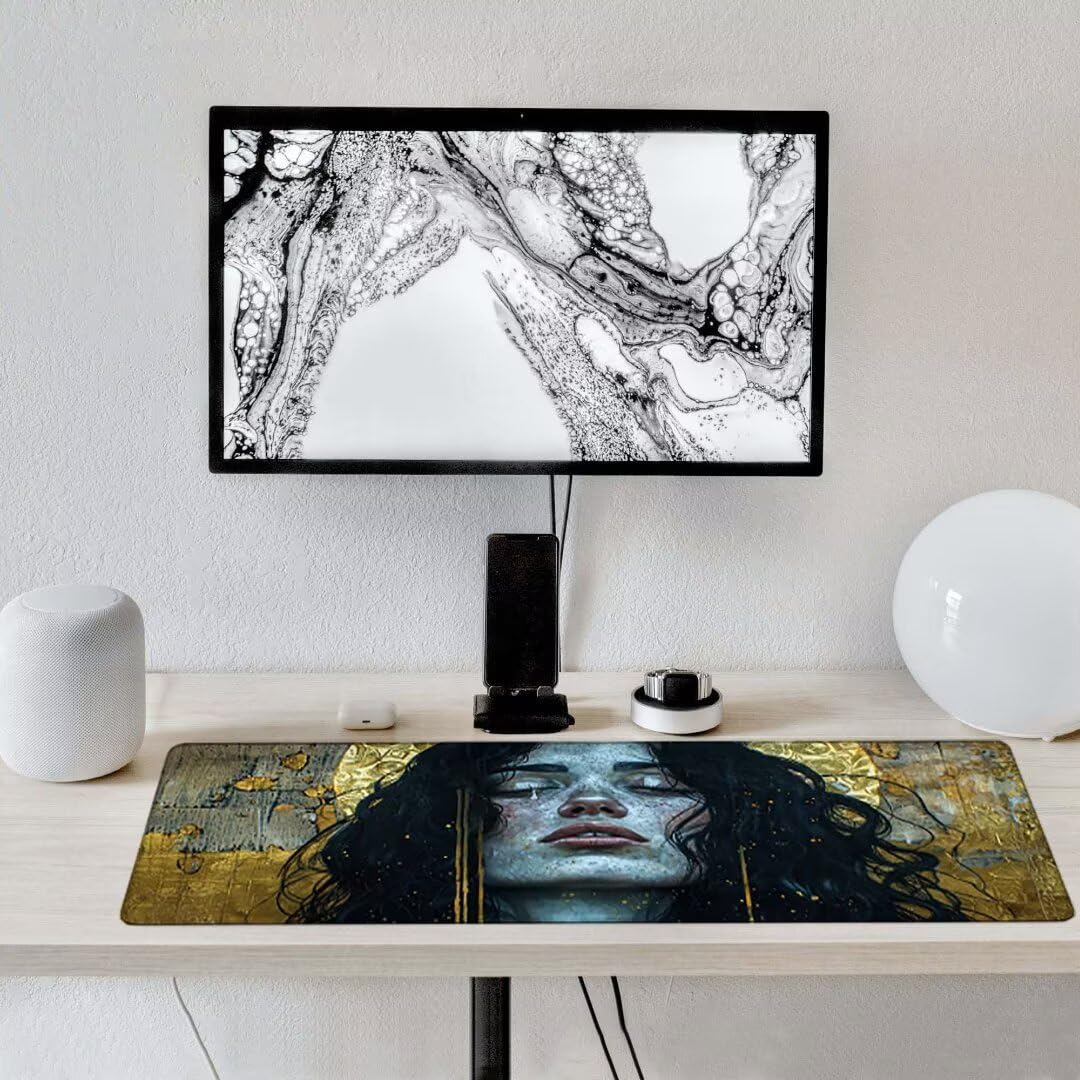 Podkładka pod mysz, podparcie nadgarstka, podkładka pod mysz z antypoślizgową gumową podstawą, ergonomiczna podkładka pod mysz do komputera, laptopa, domowego biura, kompatybilna z myszami laserowymi