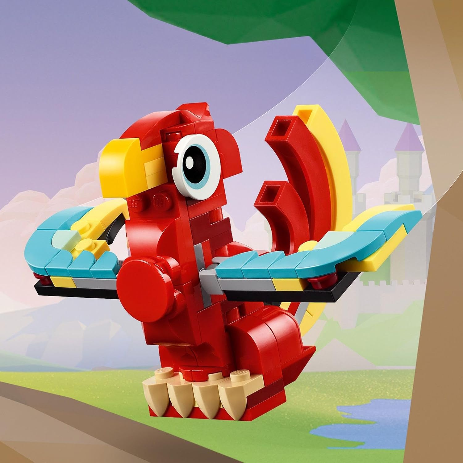 Lego (ЛЕГО) Создатель игрушки Красный Дракон Игрушка в подарок на День рождения Блок Развивающий для мальчиков и девочек Дети 6 лет 7 лет 8 лет 9 лет Животные существа 31145, фото 5