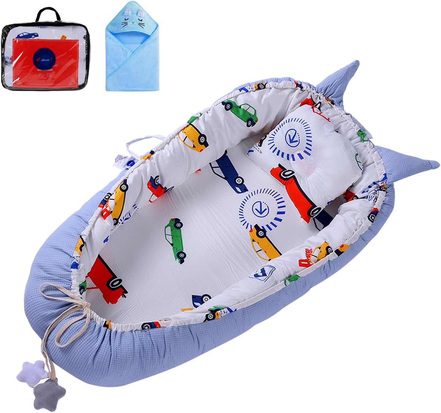 Baby Lounger 024 Months Infant & Newborn Lounger with 2