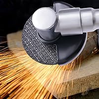 Vista 2 de Amoladora angular de mango largo con entrada de aire de 1/4 "con cubierta de seguridad de metal 180, herramienta de molienda de cortador de aire