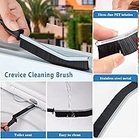 Vista 4 de Cepillo de limpieza de hendiduras, nueva herramienta de cepillo de limpieza multifuncional, cepillo para huecos de baño, hogar, cocina, baño