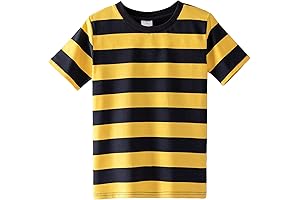 Striped Cotton Crew Neck T-Shirt for Boys