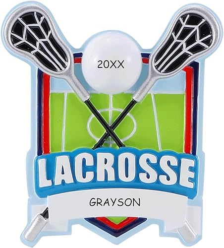 Miniatura 16 de Adorno navideño deportivo personalizado (rugby)