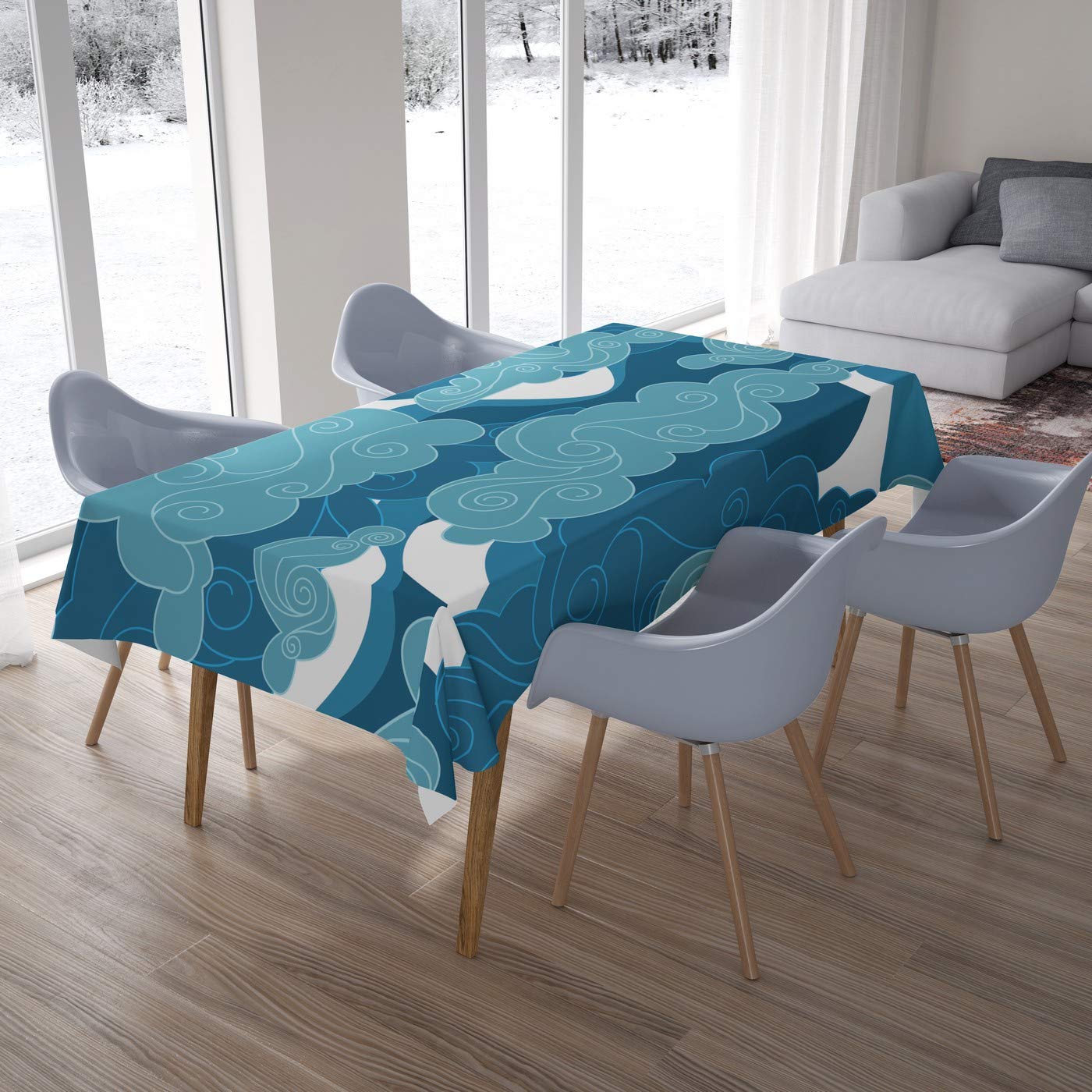 Bonamaison Kitchen Decoration, Tablecloth, 140cm x 200cm - Designed and Manufactured in Turkey