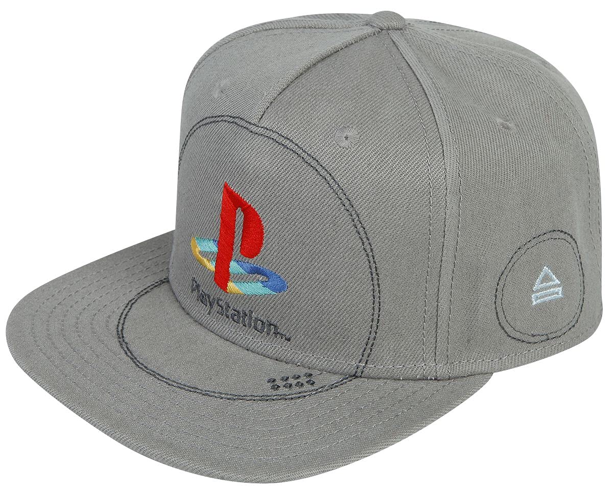 Playstation Console Men's Cap Grey Fan Merchandise Gaming Retro Gaming