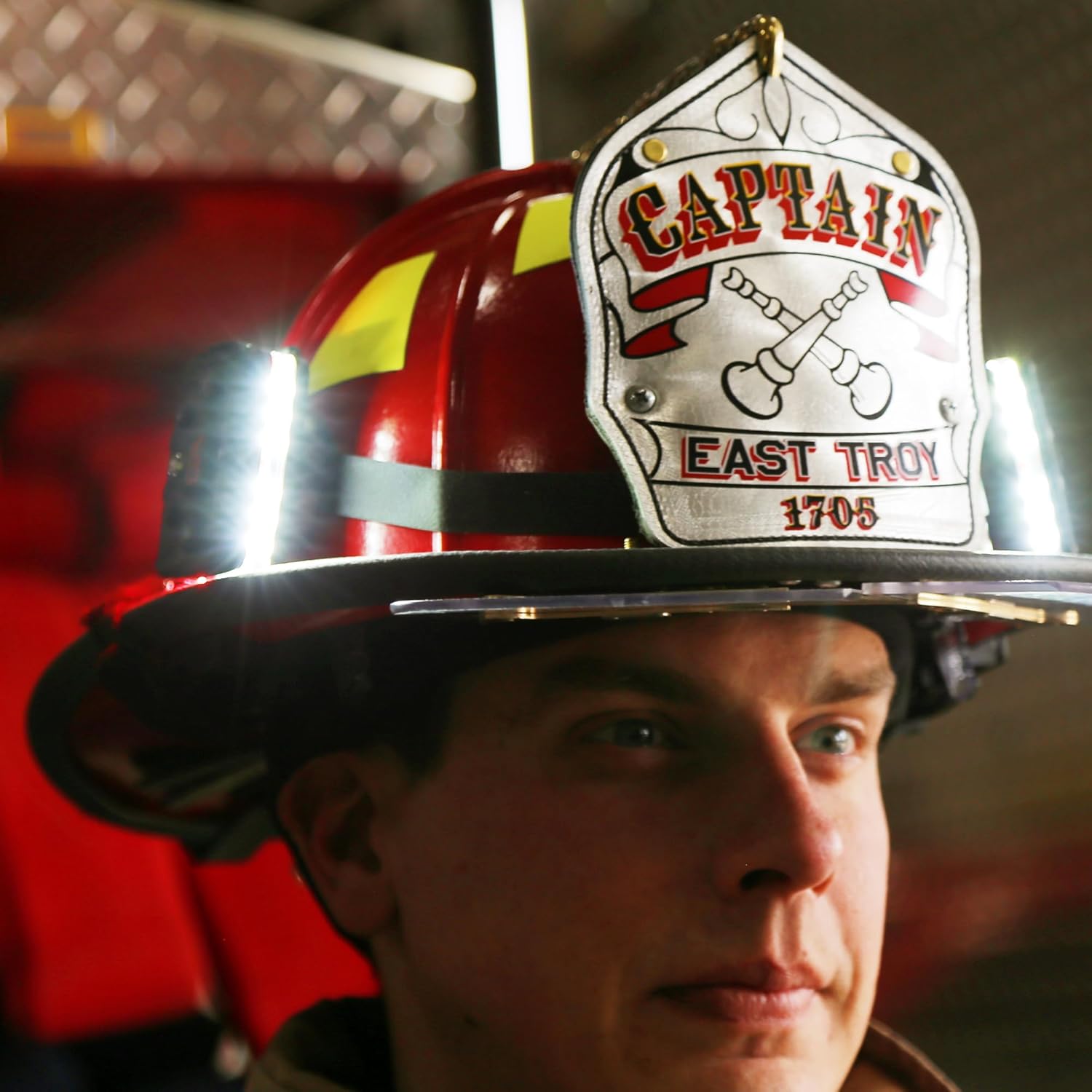 Guardian Angel Flashlight Helmet Strap Mount Accessory – 2 Magnetic Mounts with Screw-in Feature – Extra Sticky Material for Strong Grip – For Hard Hats, Safety & Fire Helmets & More