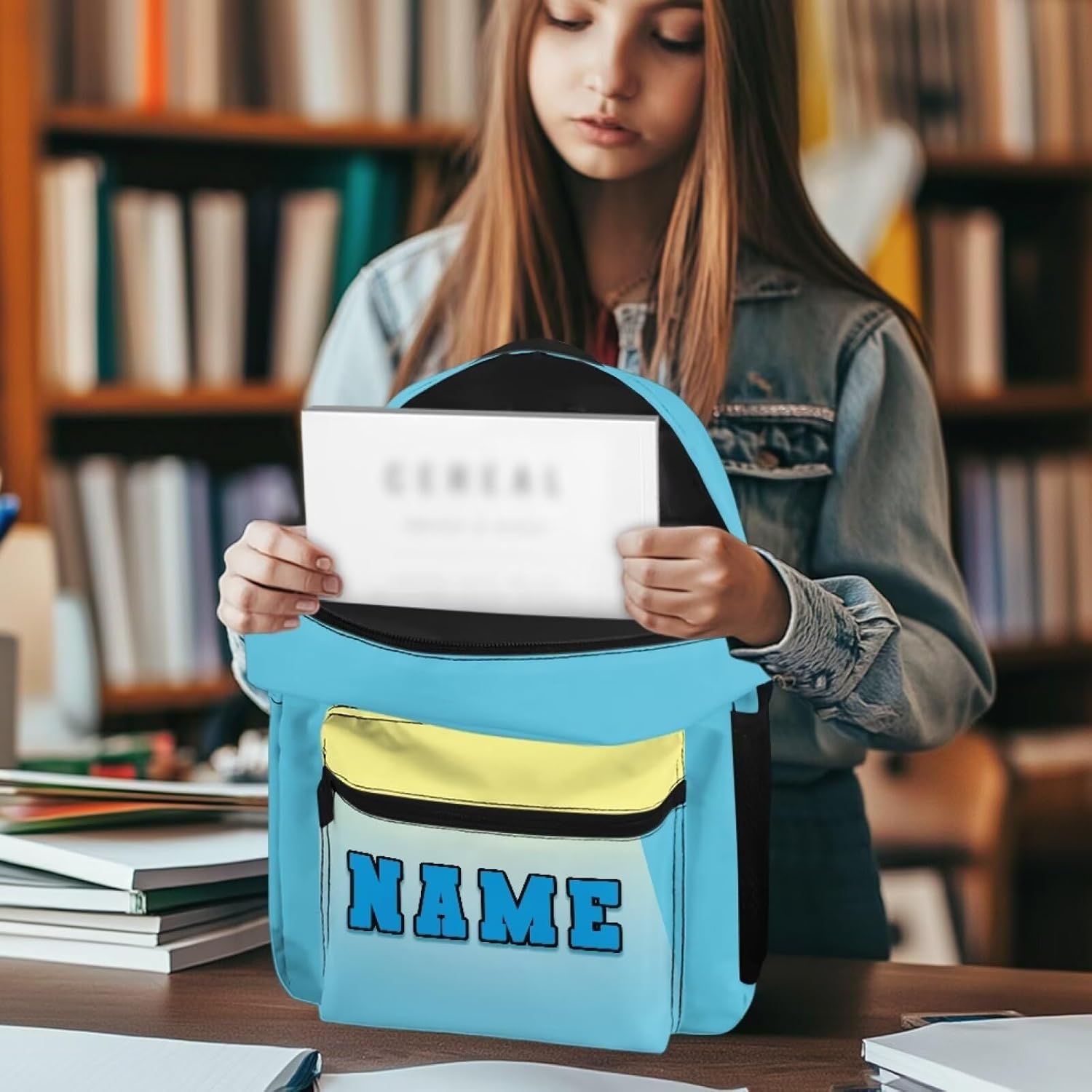 Glowing Spaceship Personalized Kids Backpacks for Boys Customize School Backpack for Boys 6-8 8-12 with Name, Lightweight Bookbag Kindergarten Preschool, Students Teens 17 Inch Custom Bookbags