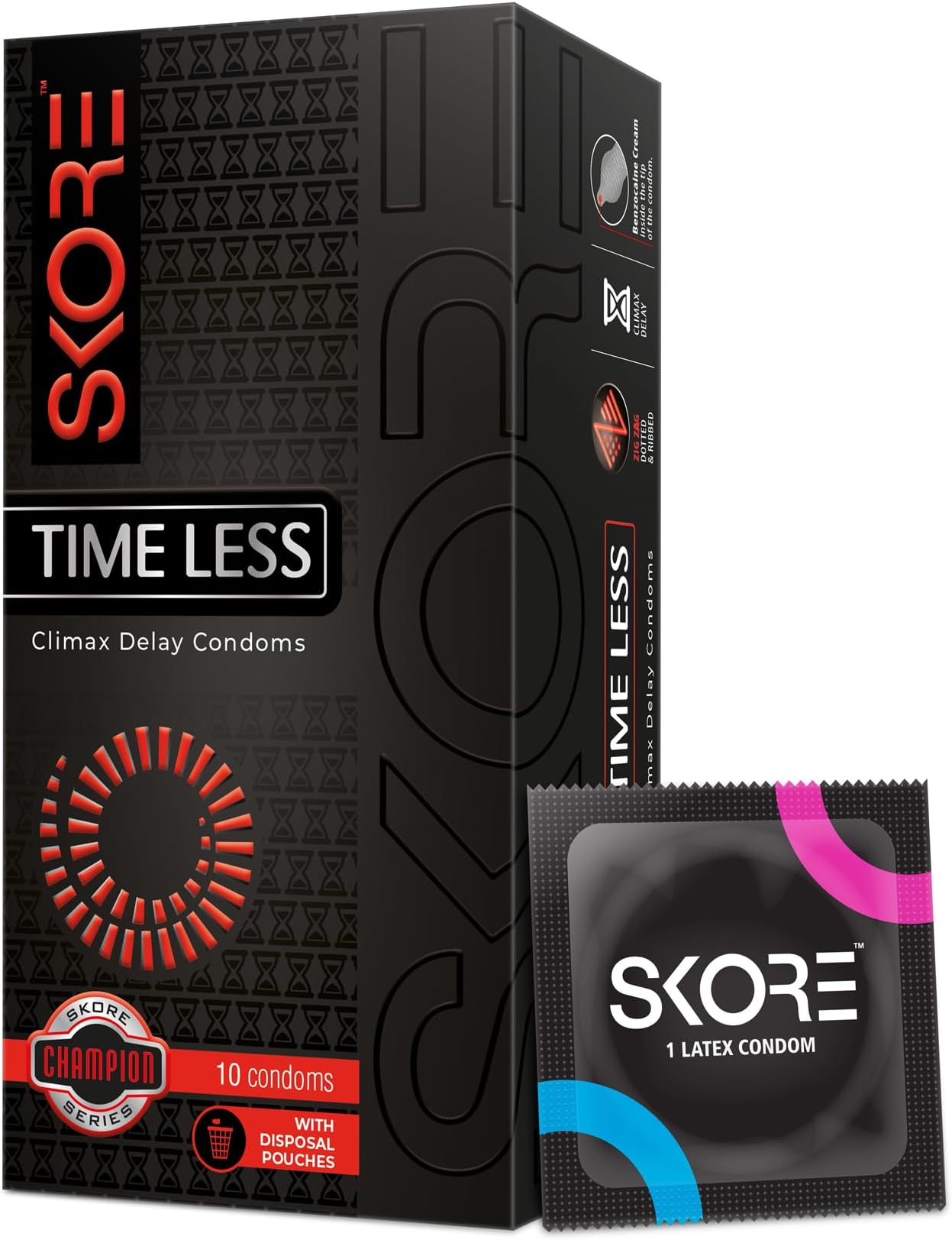 Skore Timeless Climax Delay Condoms - 1 Pack (10 pieces)
