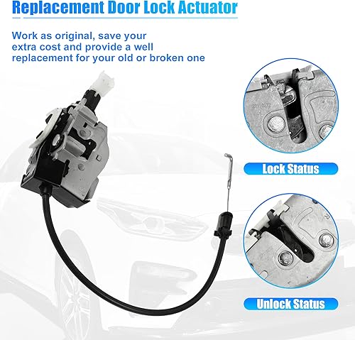 Miniatura 5 de X AUTOHAUX Actuador de bloqueo del pestillo del maletero FQR500220 para Land Rover LR4 2010-2016 para Land Rover LR3 2005-2009 Actuador de bloqueo