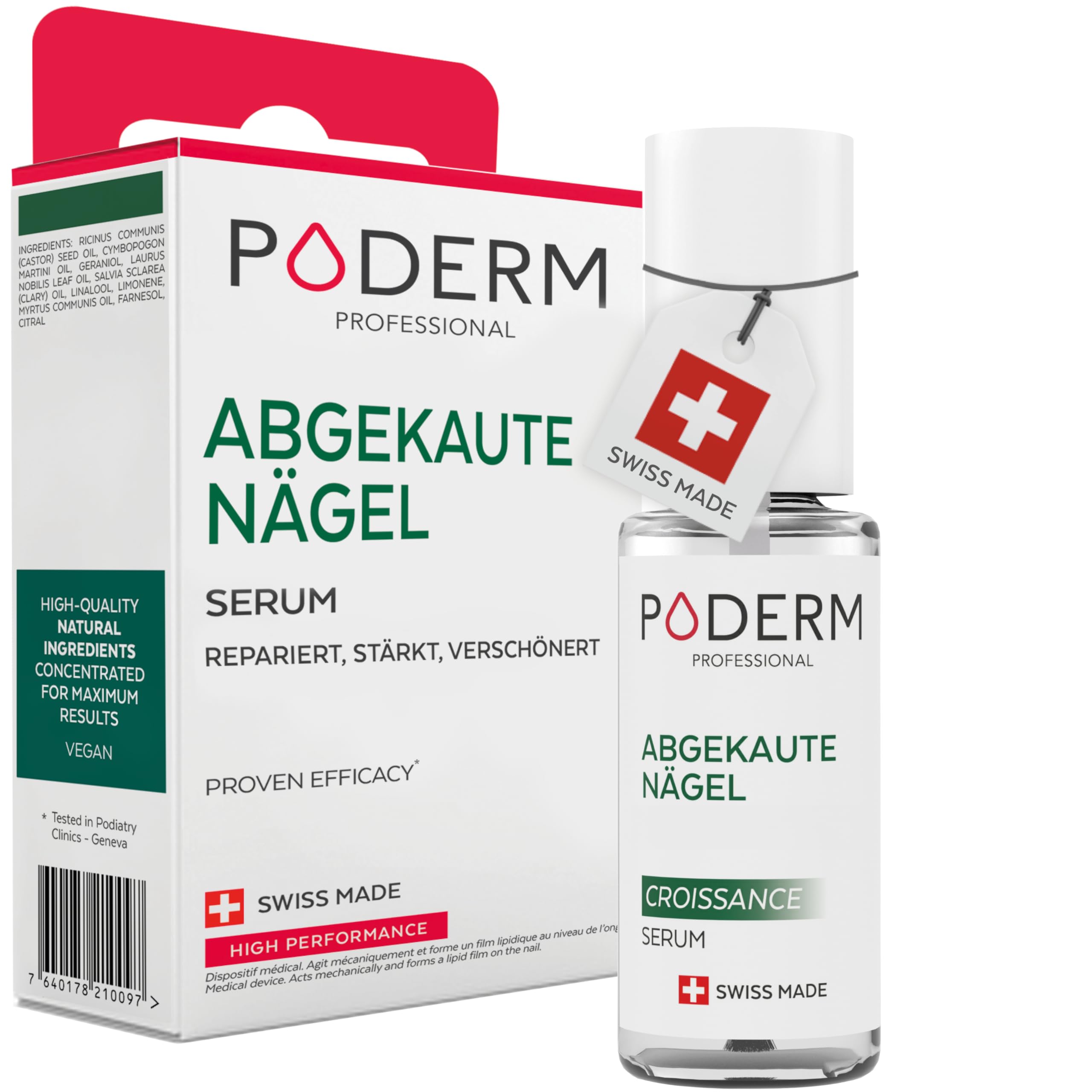 PODERM - HAUTRISSE UND HORNHAUT - Repariert und beruhigt Risse/Nährt und erweicht Hornhaut - INTENSIVE NACHTPFLEGE 8H - 100% natürliche Inhaltsstoffe - Fußpflege - Swiss Made