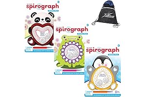 PlayMonster Spirograph Animator featuring Penguin, Frog, and Panda