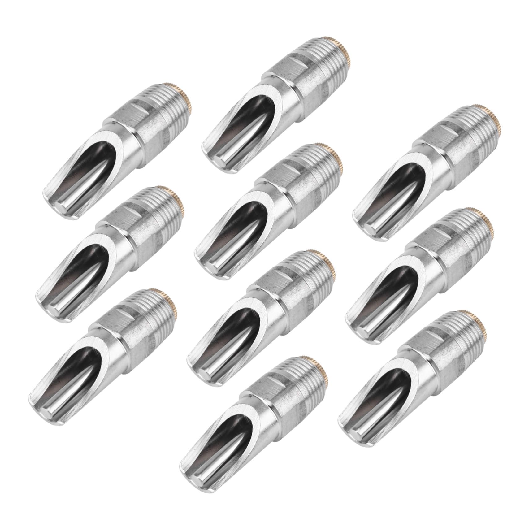 Abbeveratoio per Suini in Acciaio Inox 10 Pezzi Argento | Flusso Automatico, Tenuta, Adatto a Bovini e Cavalli, Formato Compatto per Allevamento