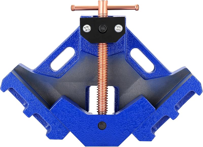 Abrazadera angular para soldadores de hierro fundido NYXOVA, abrazadera angular de soldadura de 90° de alta resistencia | Abrazadera de esquina de dos ejes, abrazaderas de ángulo recto autocentrantes para soldadura, carpintería y metalurgia