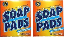 Set of 16 Dura Blu Steel Wool Soap Pads 2 Boxes of 8