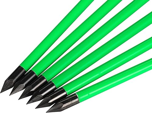 Miniatura 6 de Mini pernos de ballesta de 6.3 pulgadas, flechas de ballesta de carbono con puntas de cabeza ancha, flechas de caza para 50-80 libras ballesta de