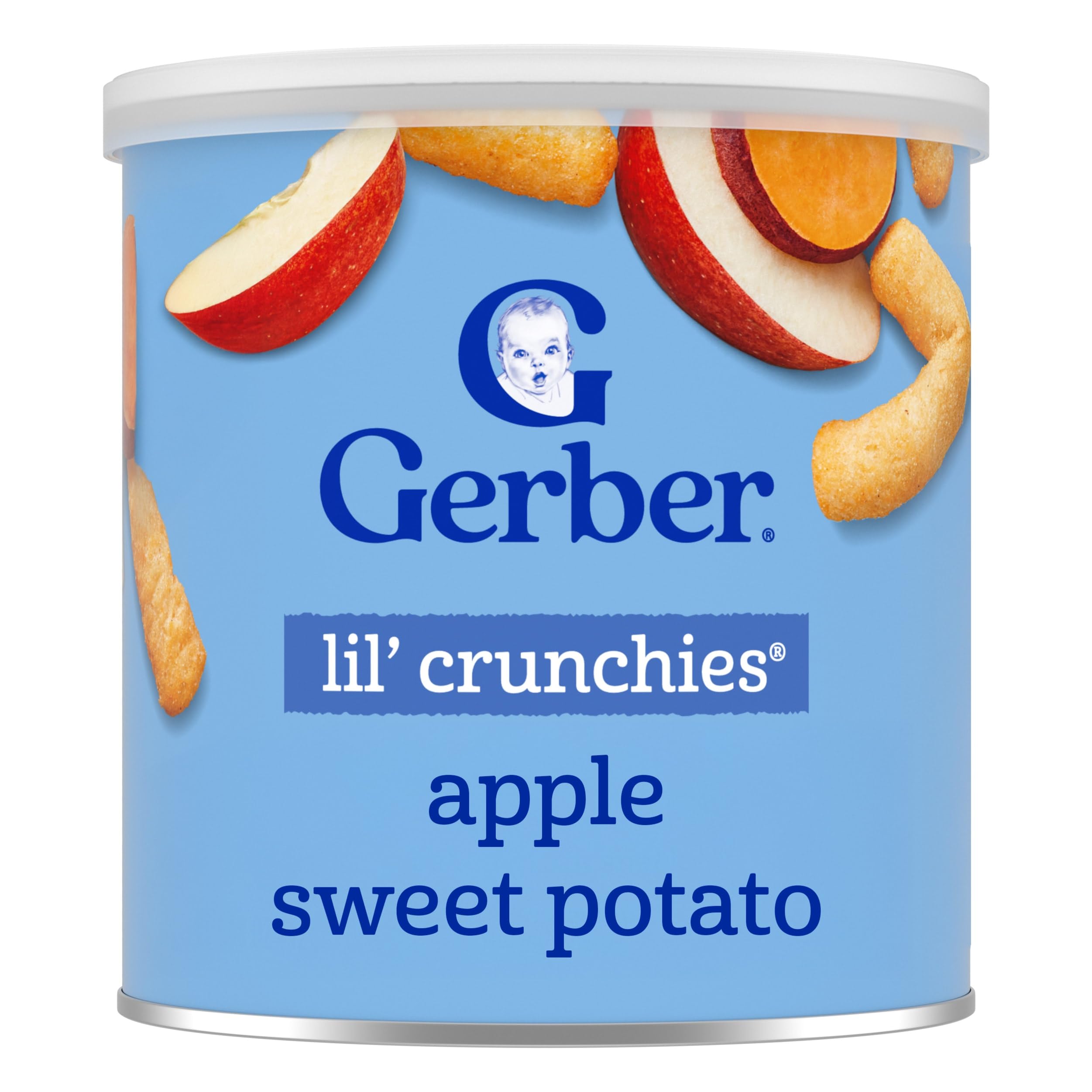 Snacks for Baby Lil Crunchies Apple Sweet Potato, 1.48 OZ