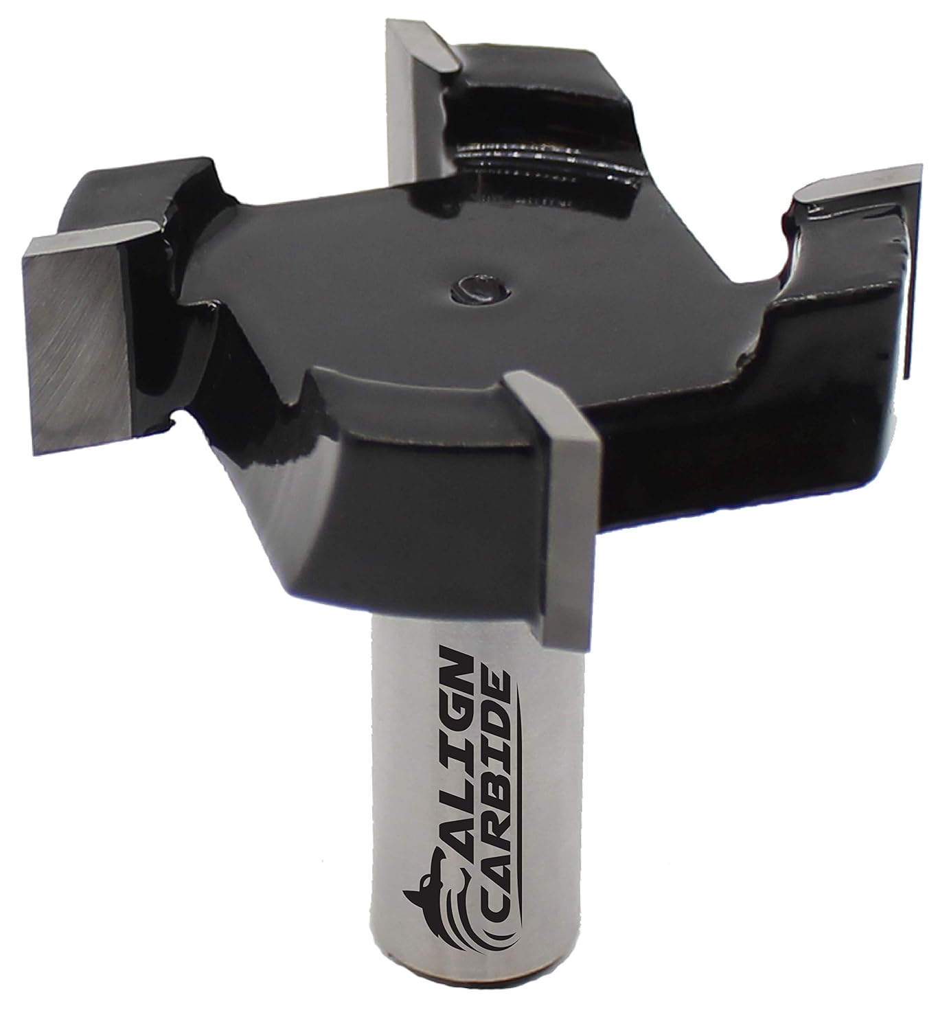 Align Carbide, CNC Spoilboard Surfacing, Slab Flattening Router Bit, 4 Wing, 2 inch Cutting Diameter, 1/2 inch Shank, CNC Router Pro-Series.