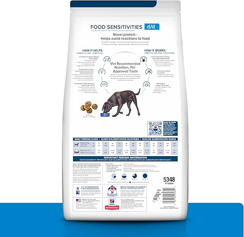 Miniatura 2 de Hill's Prescription Diet d/d Food Sensitivities Potato & Venison Formula Dry Dog Food, Veterinary Diet, 8 lb. Bag