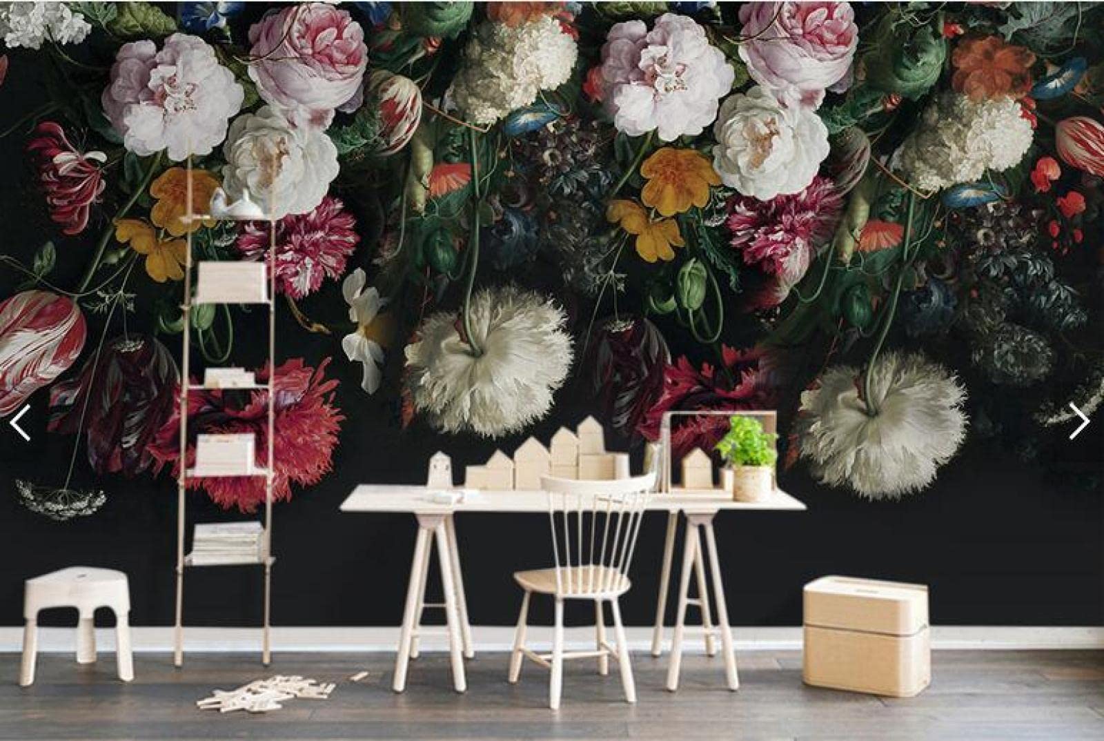 Papier Peint Fleur Rose à Effet Relief 3D pour Mur de Salon 400x280