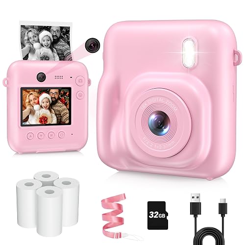 Kids Instant Print Camera for Girls and Boys