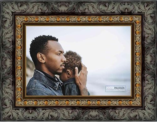 Miniatura 3 de 14x17 Traditional Complete Wood Picture Frame with UV Acrylic Plexiglass, Foam Board Backing & Hardware Included