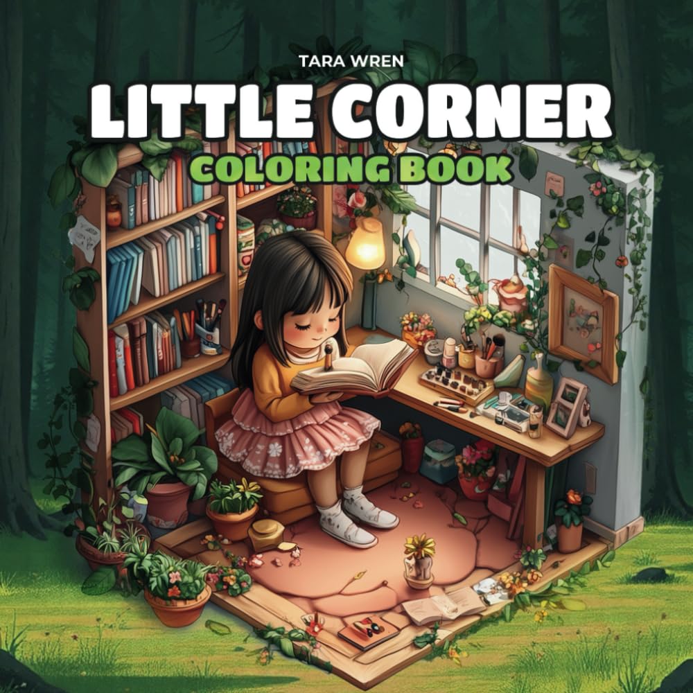 Little Corner Coloring Book: Simple and Peaceful Moments to Color