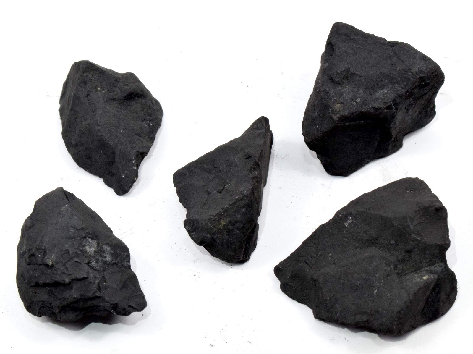 HQRP 100 g naturale nero shungite/granchio grezzo grezzo crudo pulizia acqua pietra cristallo minerale roccia dalla Russia (5PCS)