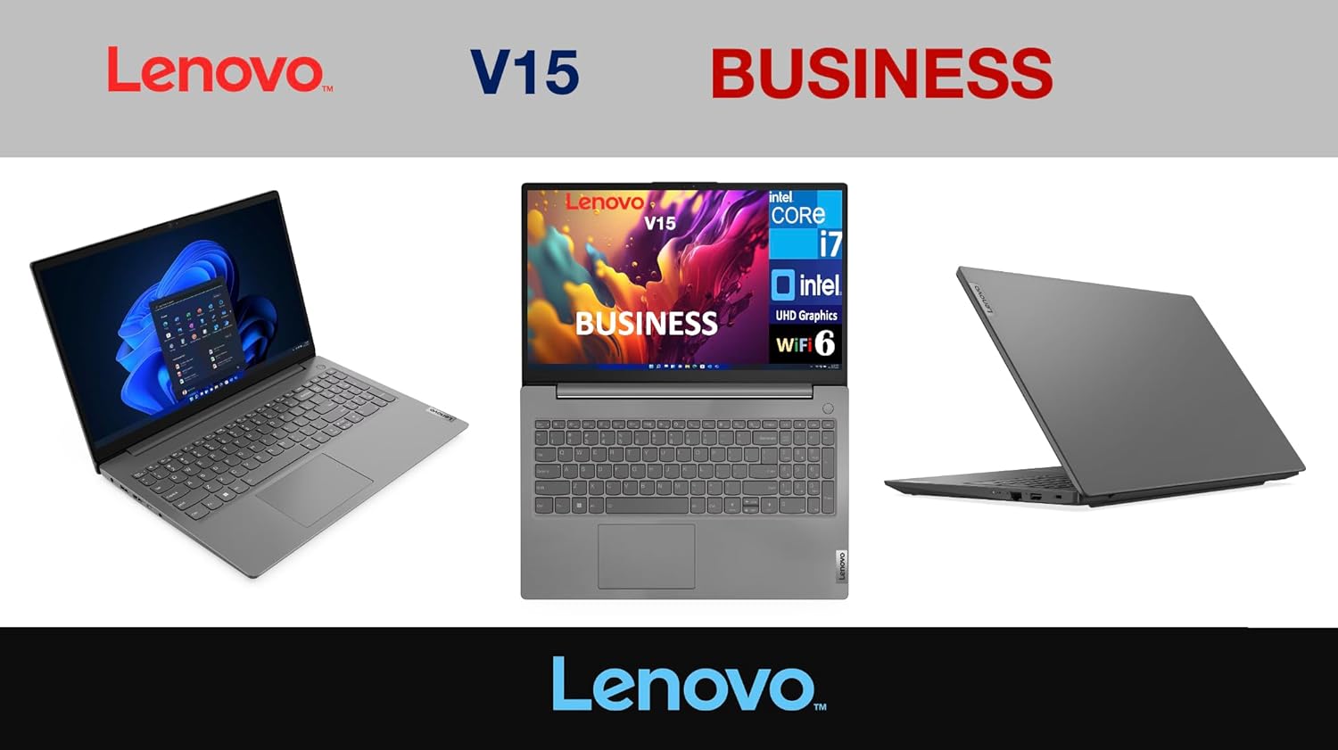 Lenovo V15 G4 Thin & Light Business Laptop 15.6" FHD Display (Intel i7-13620H 10-core, 24GB DDR4, 1TB PCIe SSD,WiFi 6, Bluetooth 5.2, HD Webcam, RJ-45, HDMI, Win11Pro) w/DKZ USB Hub