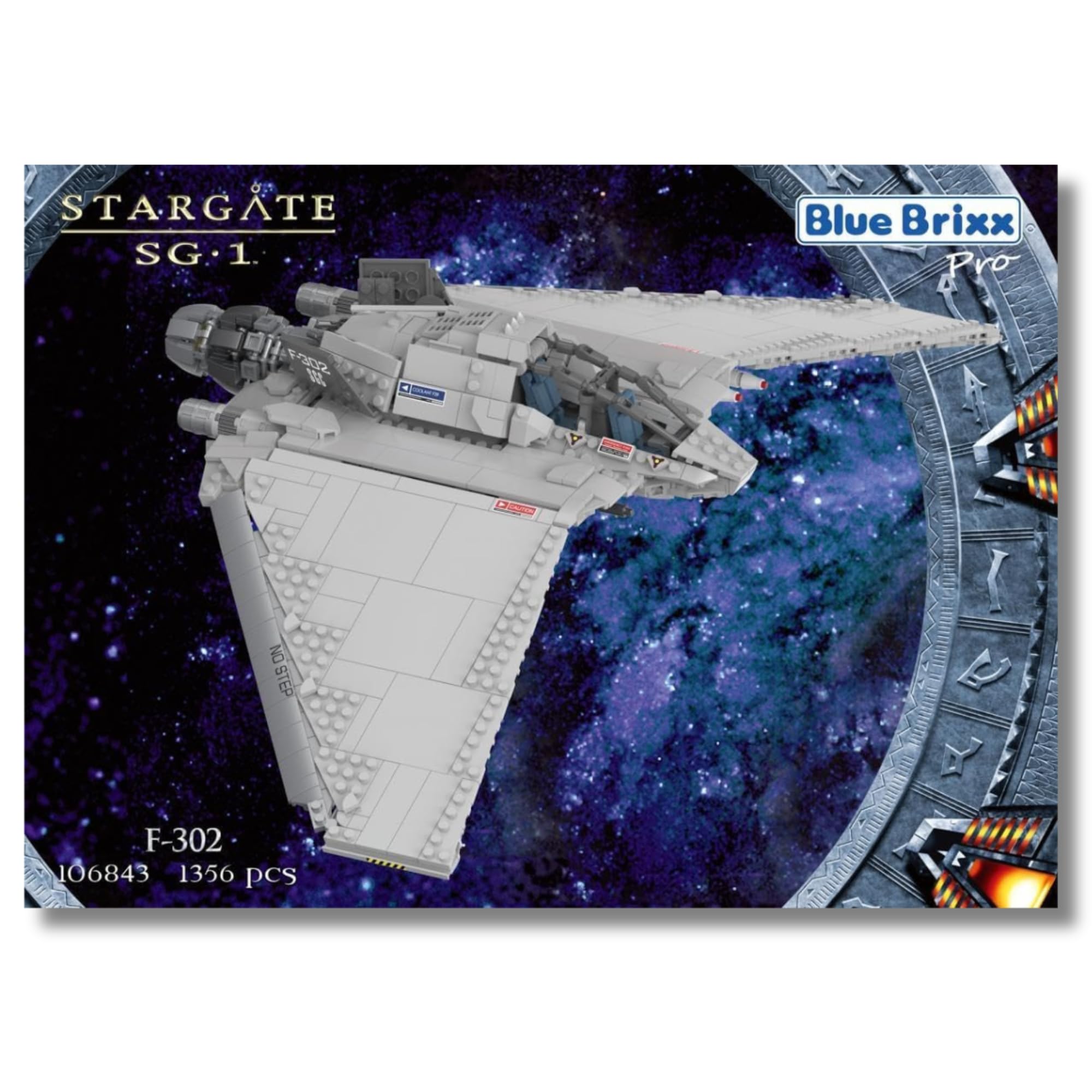 BlueBrixx Pro 106843 - Stargate F-302 of 1356 Building Blocks