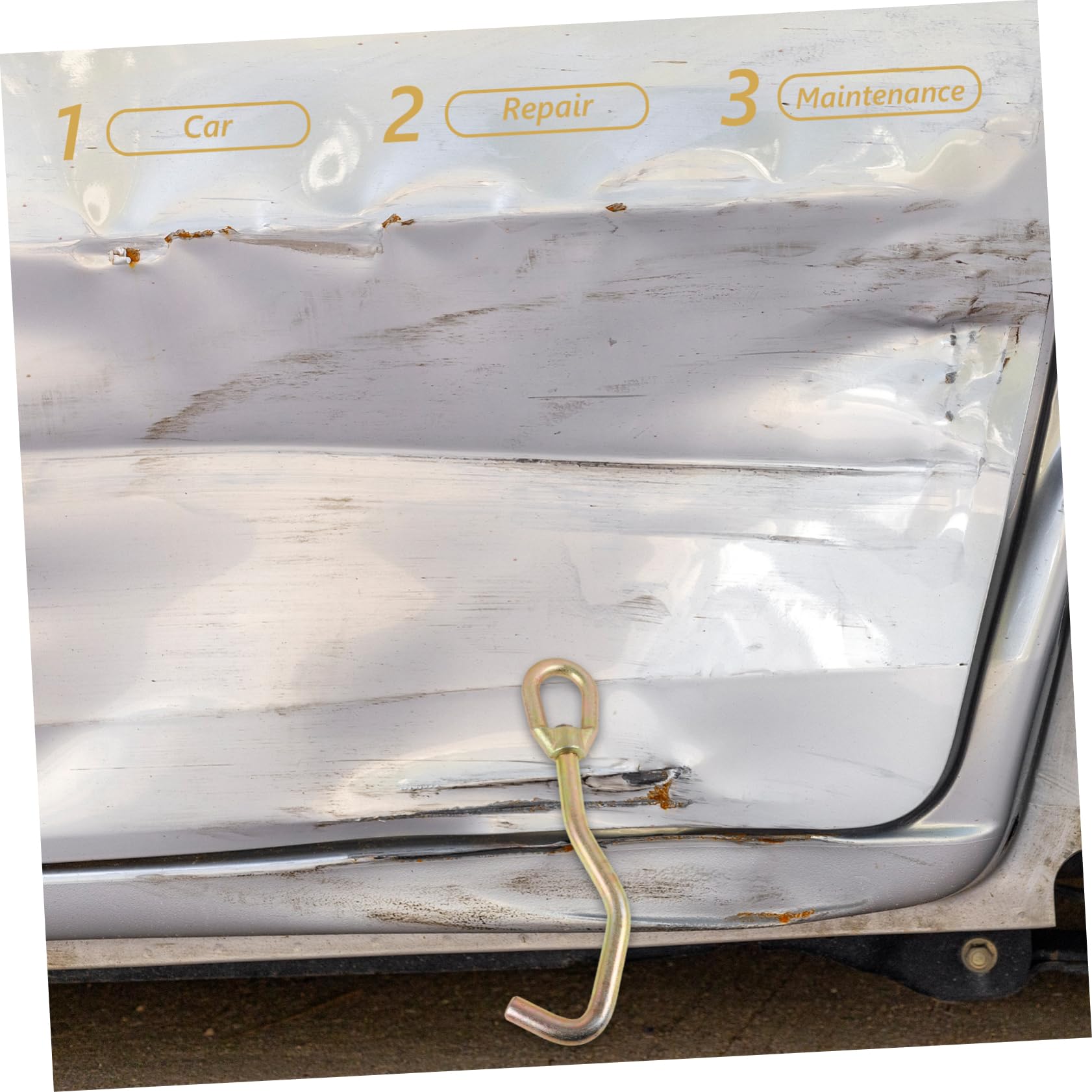 OUNONA Tool Automotive Sheet Metal Hook Auto Body Repair Tool Sheet Metal Repair Hook