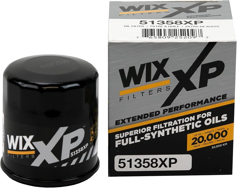 WIX 51358XP WIX XP Oil Filter Replacement, Built for Synthetic Oil - Compatible With Honda (87-12), Kia (95-05), Infiniti-Nissan (96-17)